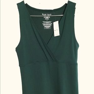NWT WHBM Green Crossover Tank Top